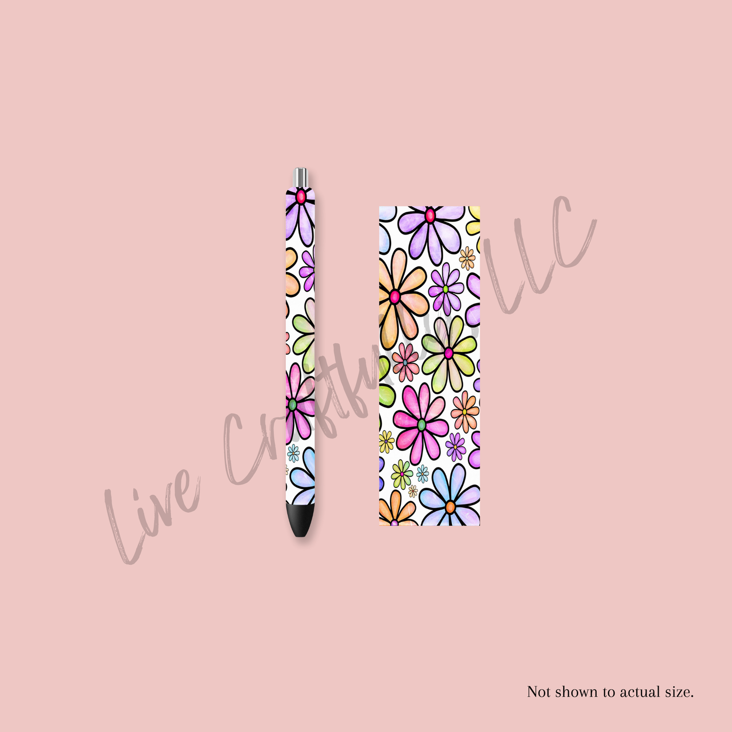 Bright Floral Pen Wrap