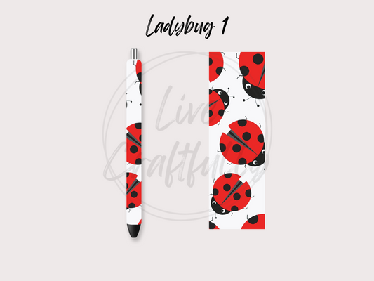 Ladybug Pen Wraps