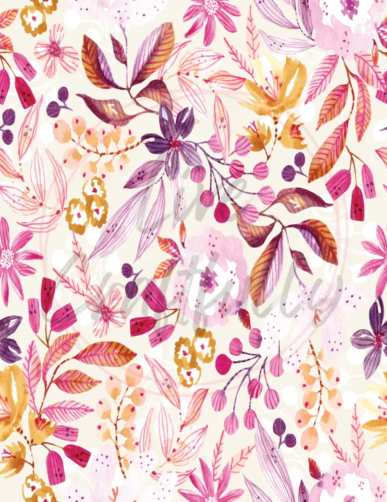 Custom Composition Notebook - Happy Bright Floral / Black Spine Wide Rule