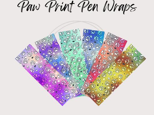 Paw Print Pen Wraps