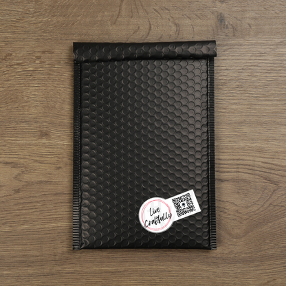 Round Logo with QR Code Packaging Stickers