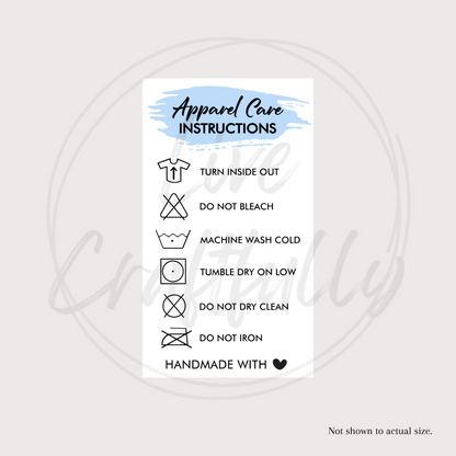 Apparel Care Stickers (Set of 24)