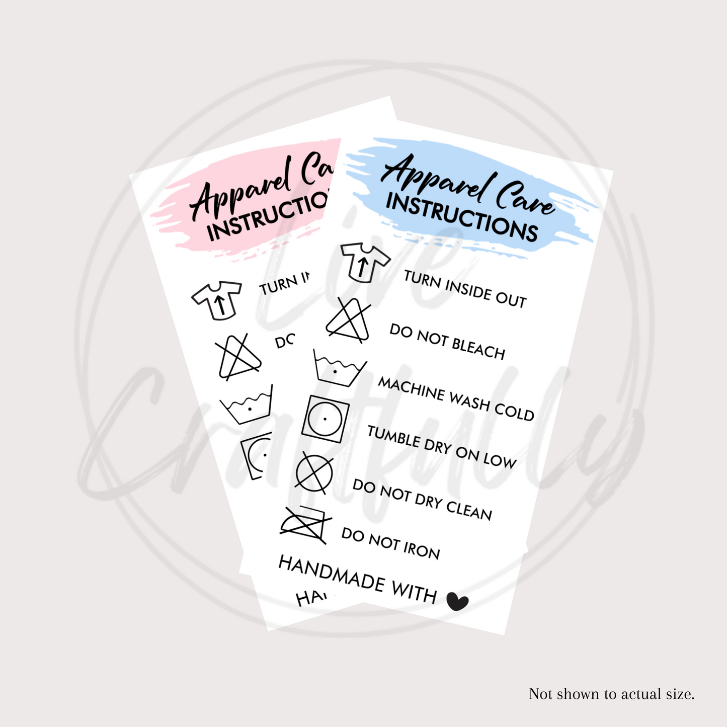 Apparel Care Stickers (Set of 24)