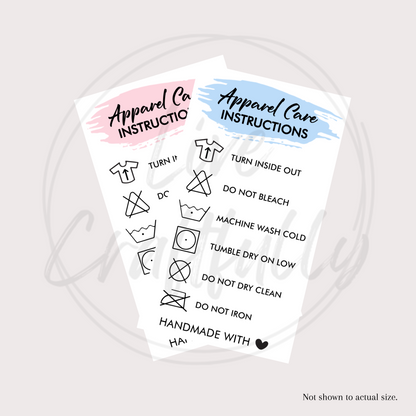 Apparel Care Stickers (Set of 24)