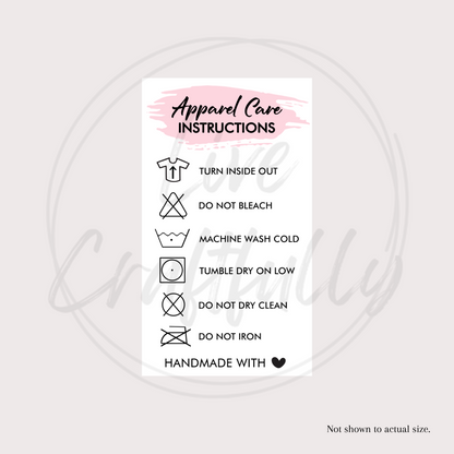 Apparel Care Stickers (Set of 24)