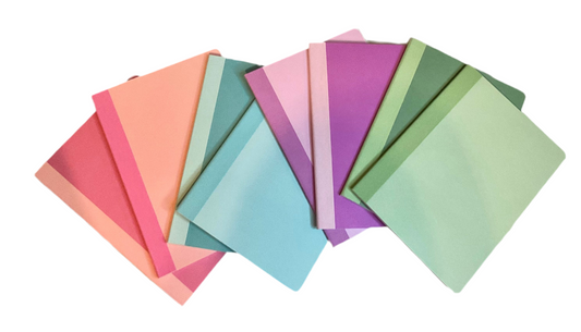 Custom Composition Notebook - Pastel Colored Spine