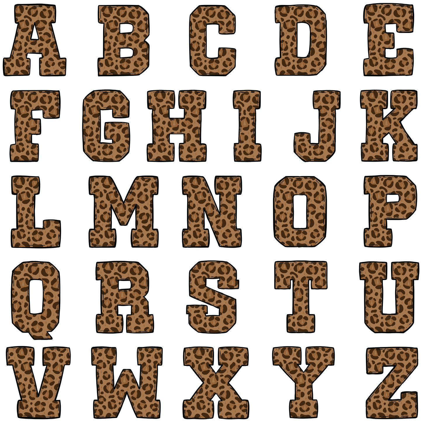 Custom Gift Tags - Brown Leopard