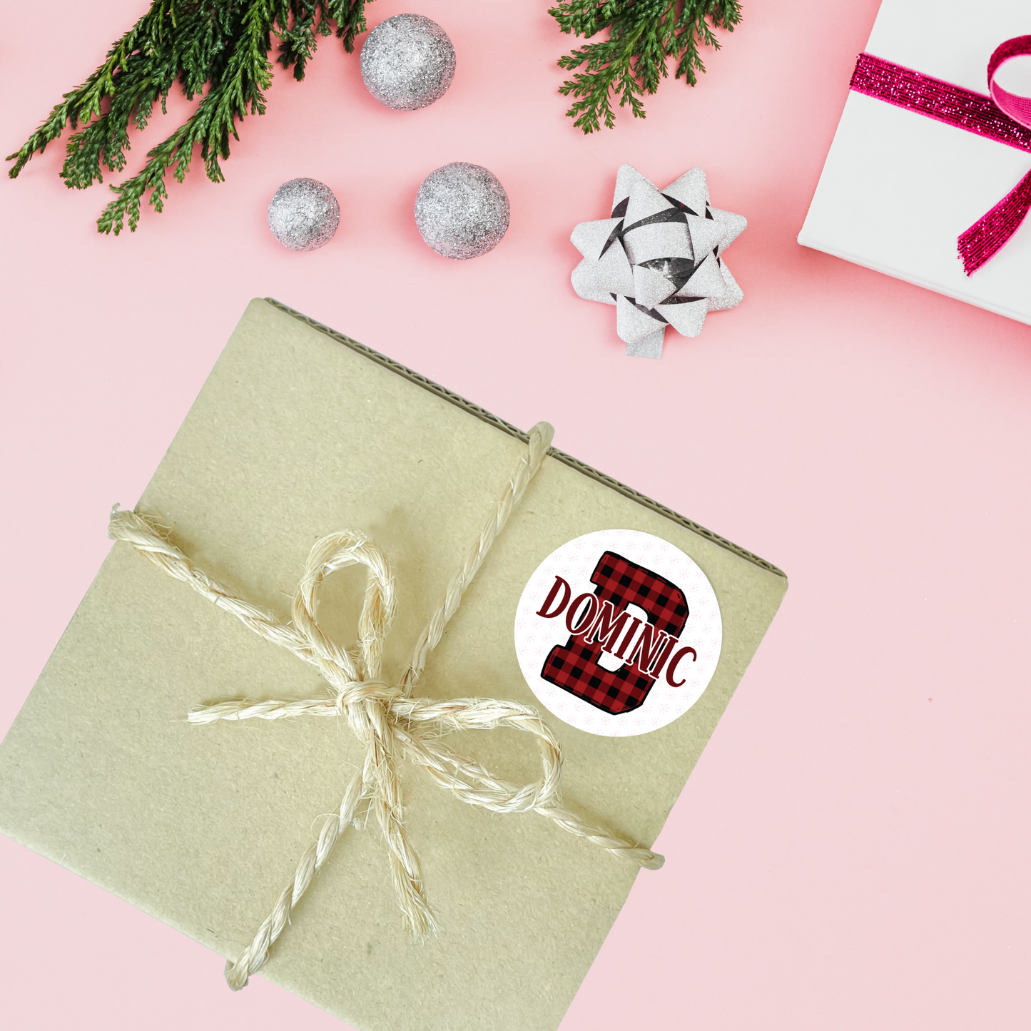 Custom Gift Tags - Buffalo Check