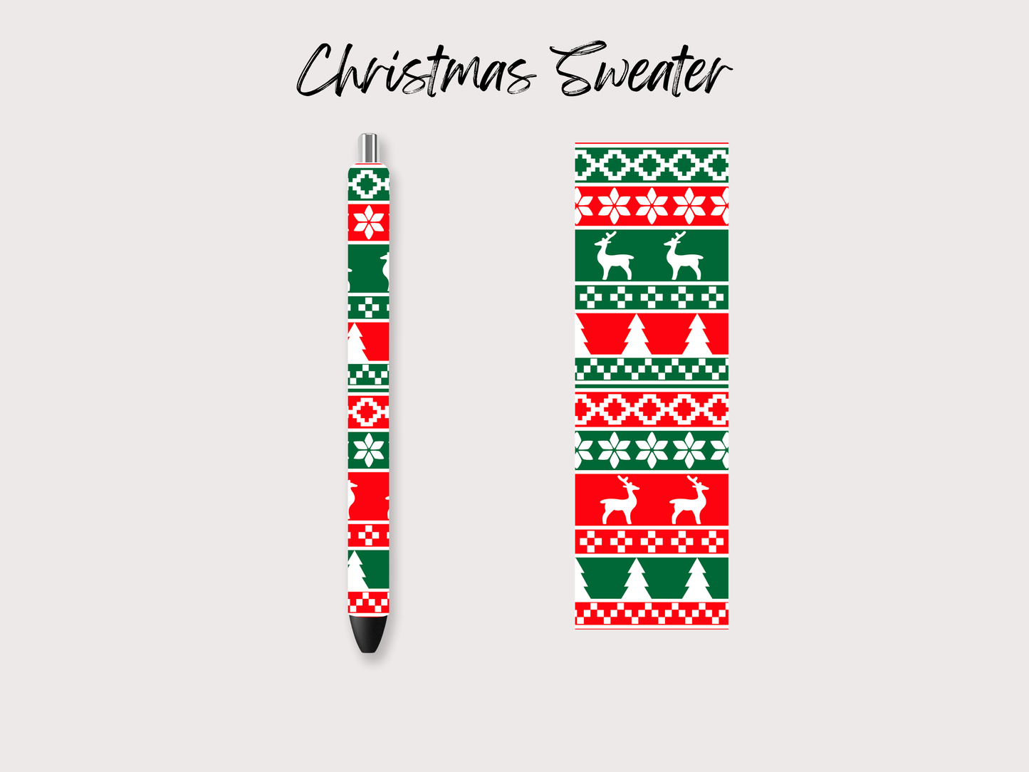 Christmas Sweater Pen Wrap