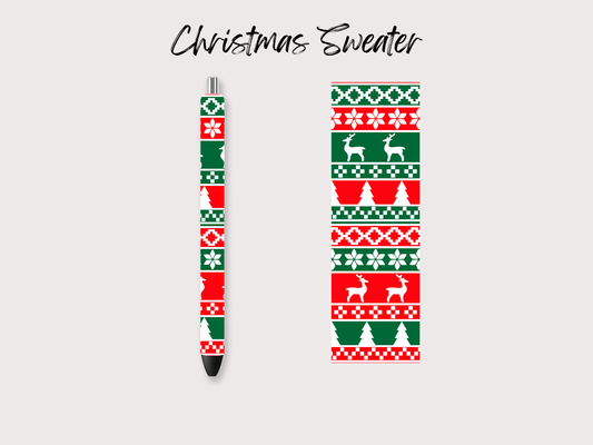 Christmas Sweater Pen Wrap