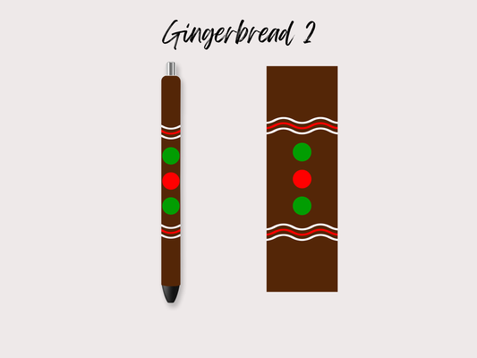 Gingerbread 2 Pen Wrap