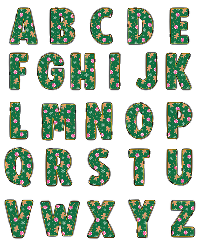 Custom Gift Tags - Green Peppermint Gingerbread