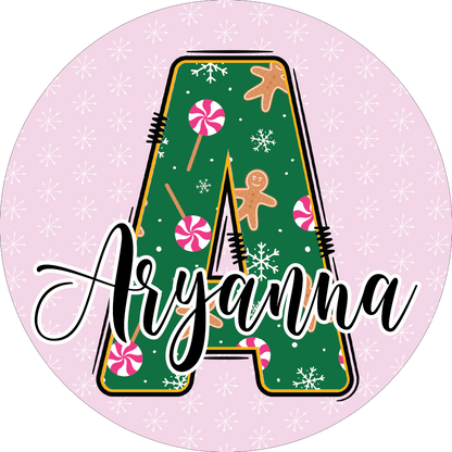 Custom Gift Tags - Green Peppermint Gingerbread