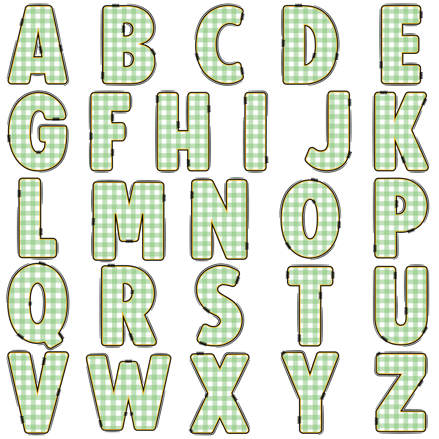 Custom Gift Tags - Green Plaid