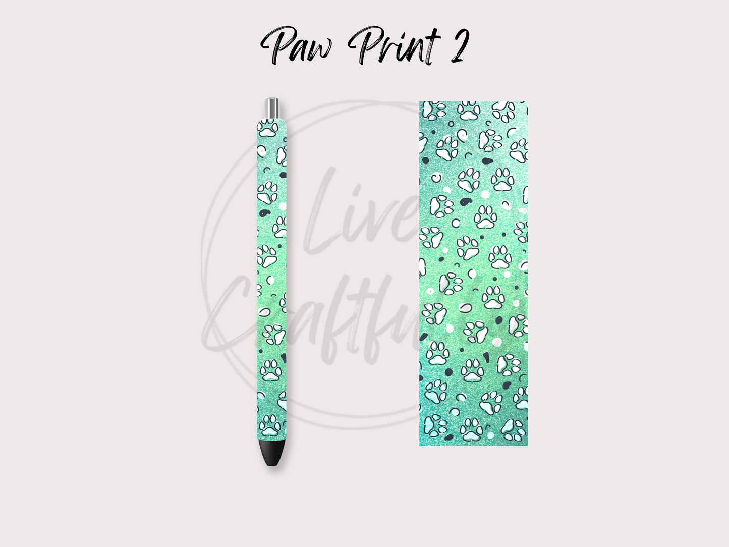 Paw Print Pen Wraps