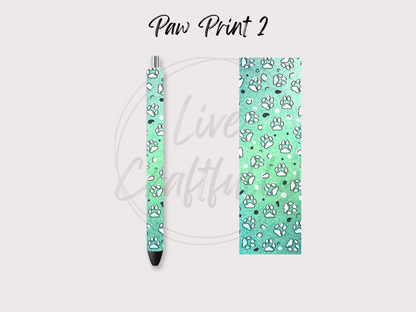 Paw Print Pen Wraps