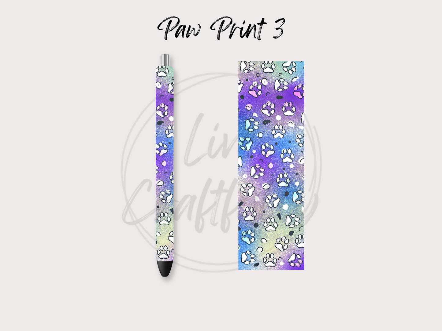 Paw Print Pen Wraps