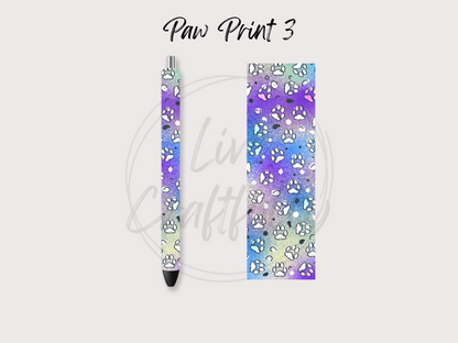 Paw Print Pen Wraps