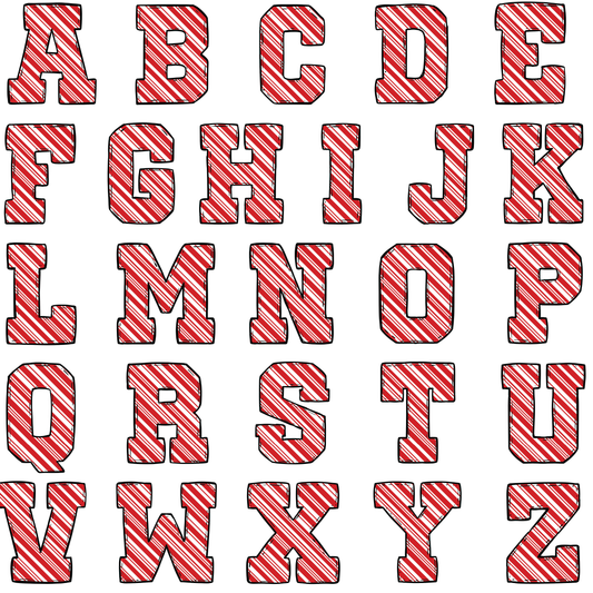 Custom Gift Tags - Peppermint Stripe