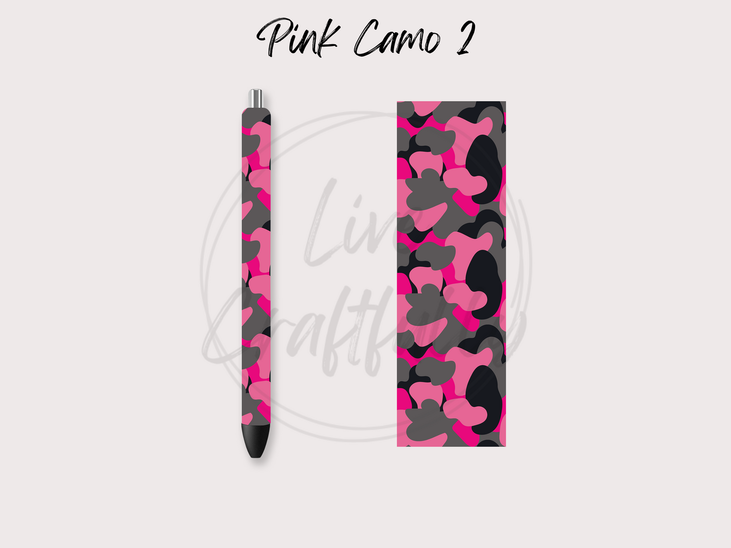 Pink Camo Pen Wraps