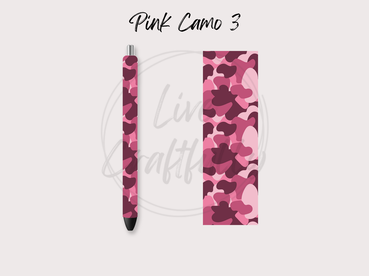Pink Camo Pen Wraps