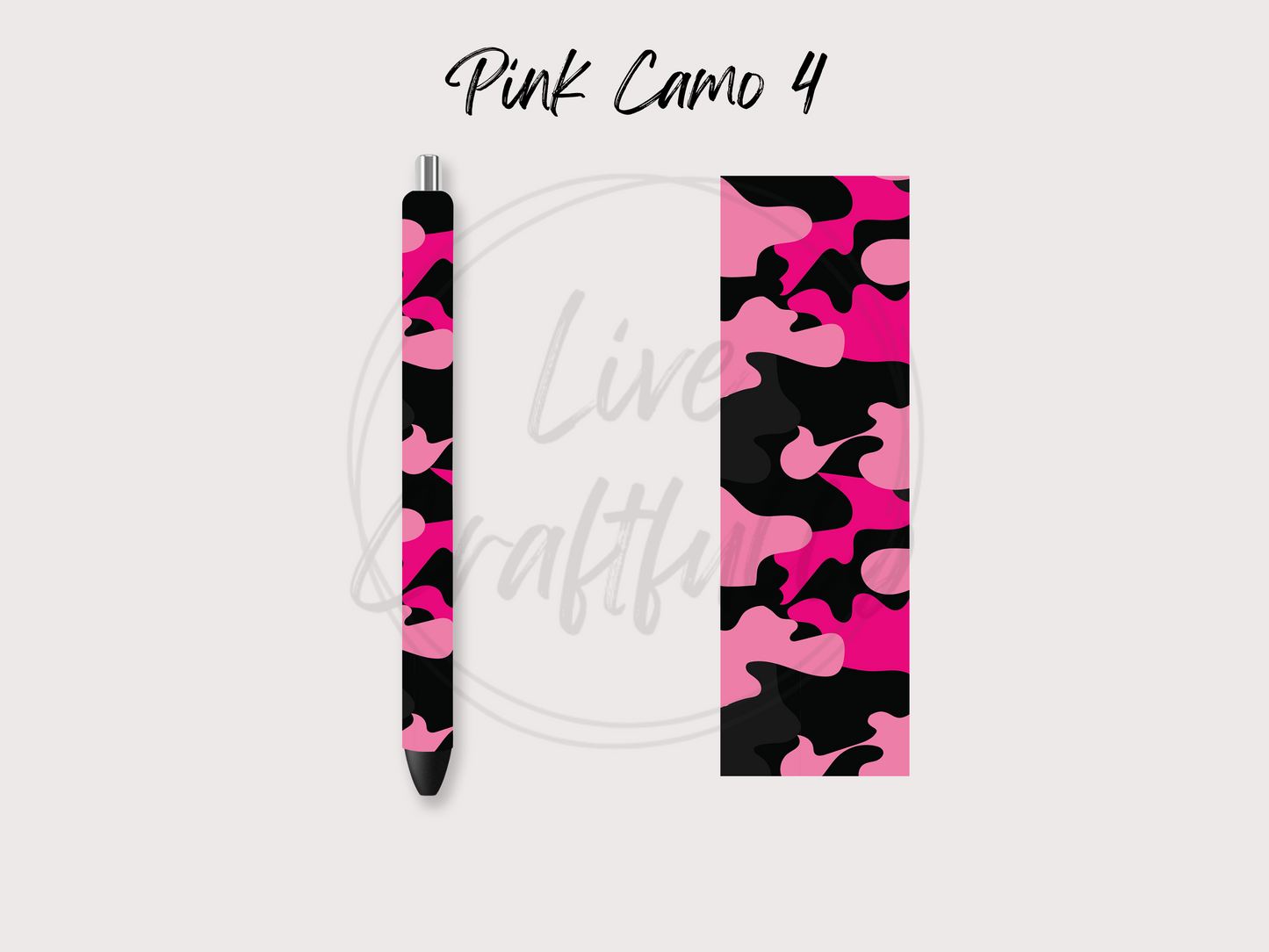 Pink Camo Pen Wraps