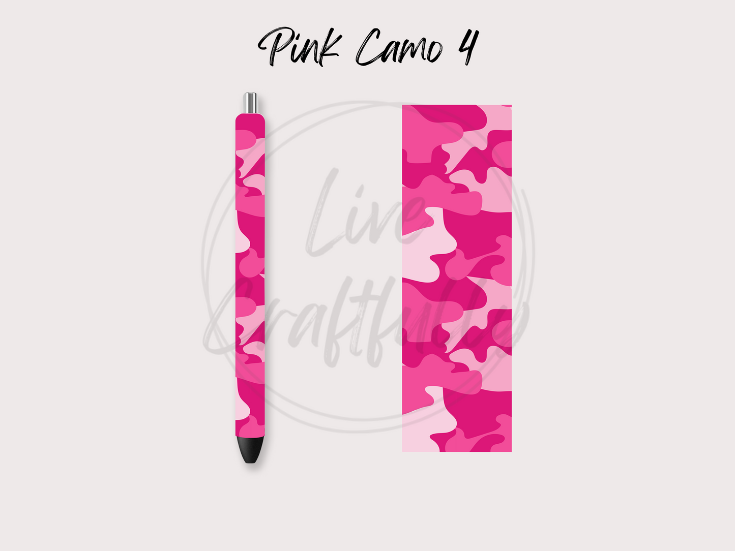 Pink Camo Pen Wraps