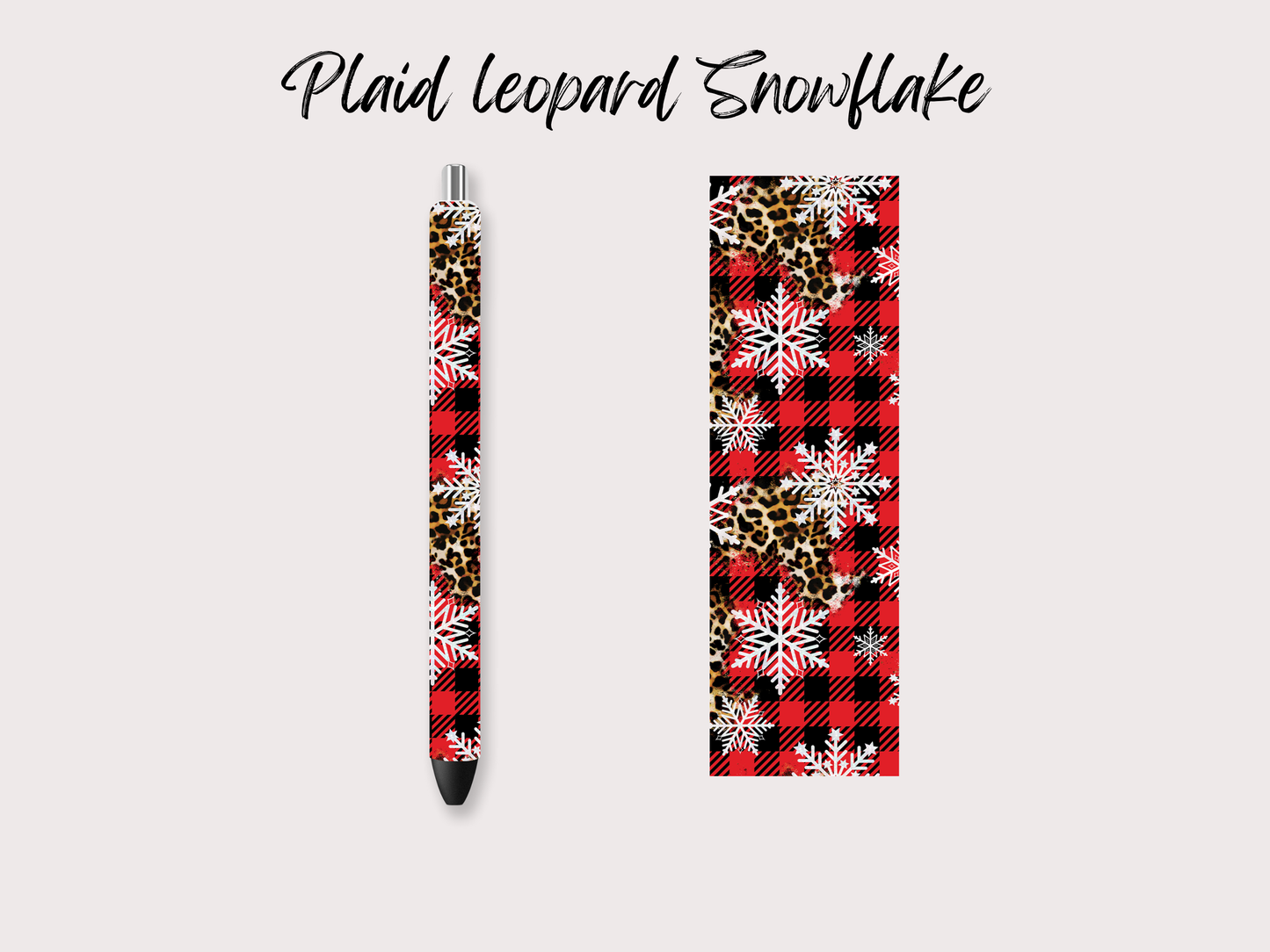 Plaid Leopard Snowflake