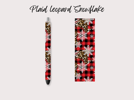 Plaid Leopard Snowflake
