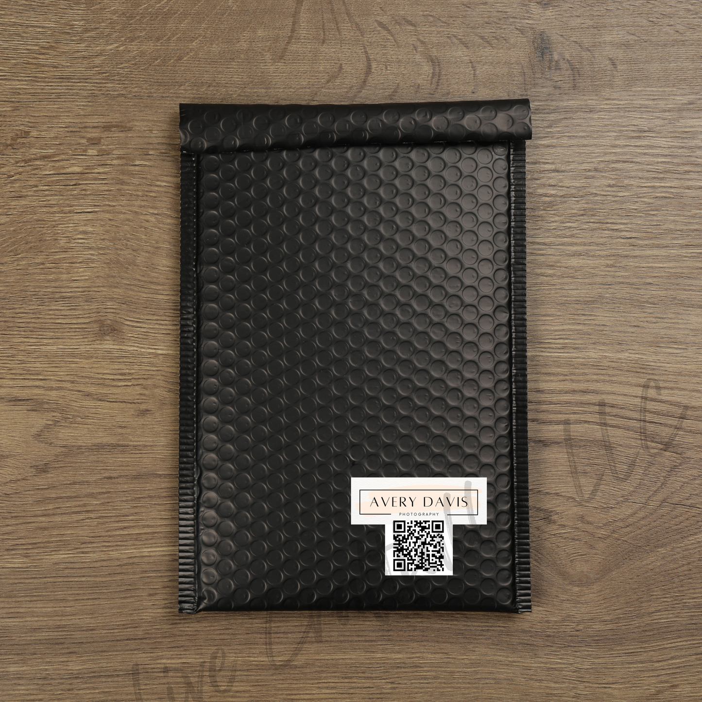 Rectangle Logo with QR Code Packaging Stickers