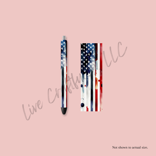 Watercolor Flag 1