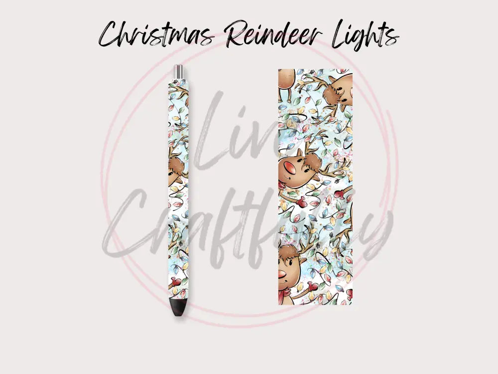 Christmas Reindeer Pen Wrap